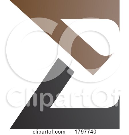 Brown and Black Sharp Elegant Letter E Icon by cidepix