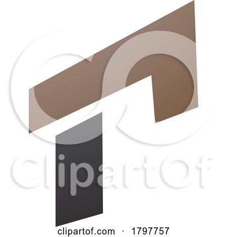 Brown and Black Rectangular Letter R Icon by cidepix