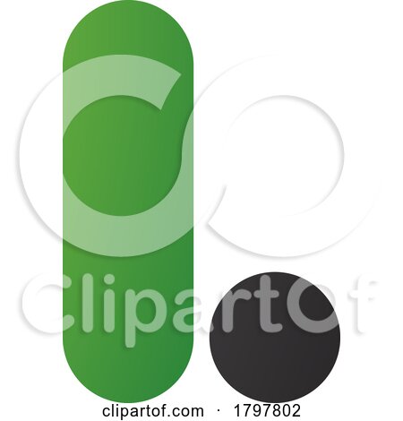 Green and Black Rounded Letter L Icon by cidepix