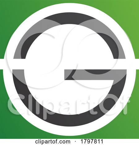 Green and Black Round and Square Letter G Icon by cidepix
