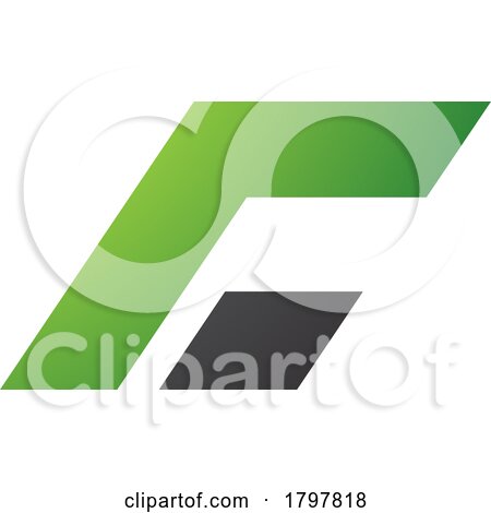 Green and Black Rectangular Italic Letter C Icon by cidepix