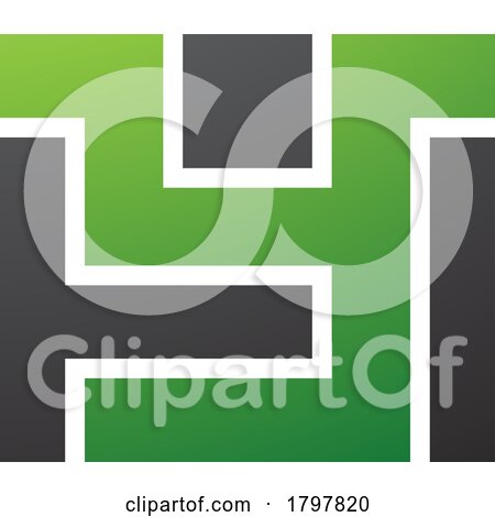 Green and Black Rectangle Shaped Letter Y Icon by cidepix