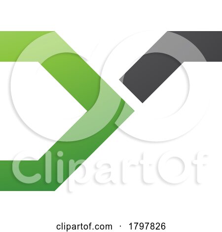 Green and Black Rail Switch Shaped Letter Y Icon by cidepix