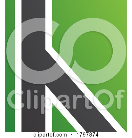 Green and Black Letter H Icon with Straight Lines by cidepix