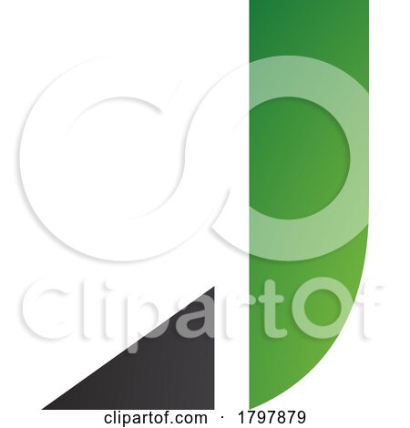 Green and Black Letter J Icon with a Triangular Tip by cidepix