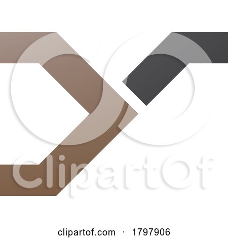 Brown and Black Rail Switch Shaped Letter Y Icon by cidepix