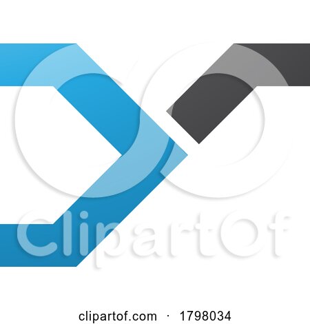 Blue and Black Rail Switch Shaped Letter Y Icon by cidepix