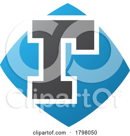 Blue and Black Bulged Square Shaped Letter R Icon by cidepix
