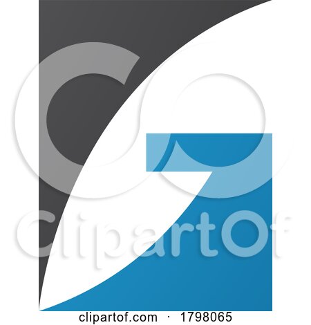 Blue and Black Rectangular Letter G Icon by cidepix