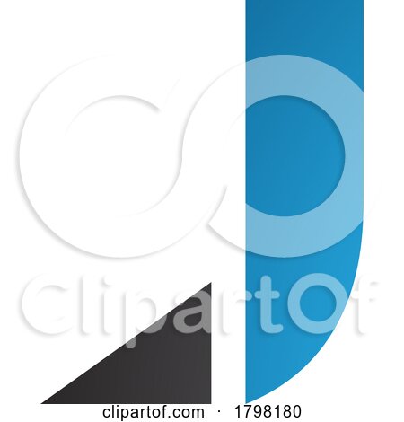 Blue and Black Letter J Icon with a Triangular Tip by cidepix
