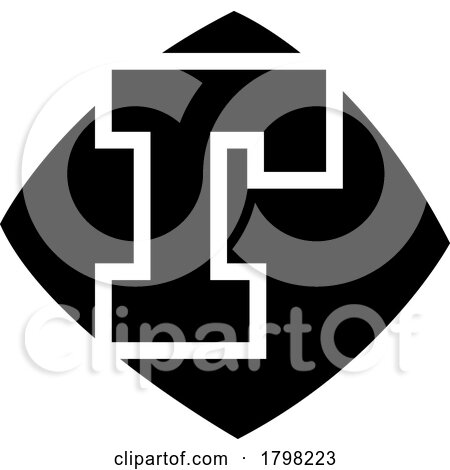 Black Bulged Square Shaped Letter R Icon by cidepix