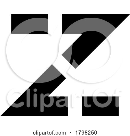 Black Dotted Line Shaped Letter Z Icon by cidepix
