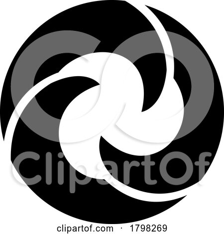 Black Wave Shaped Letter O Icon by cidepix