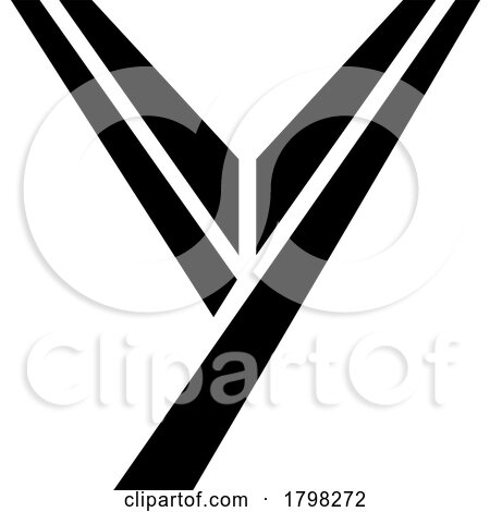 Black Uppercase Letter Y Icon by cidepix