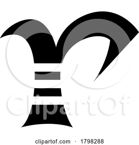 Black Striped Letter R Icon by cidepix