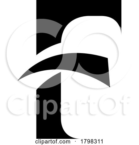 Black Letter F Icon with Pointy Tips by cidepix