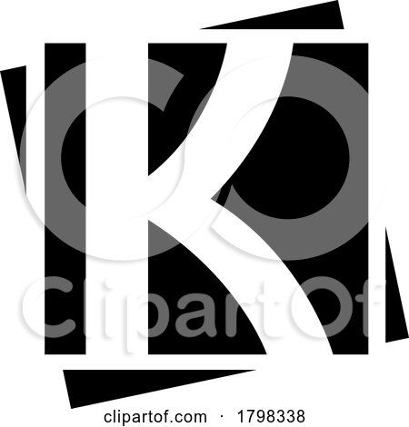 Black Square Letter K Icon by cidepix