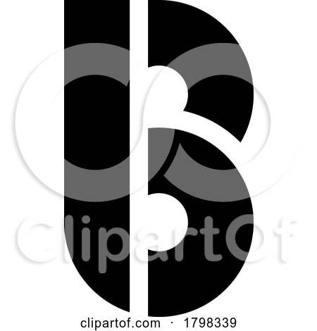 Black Round Disk Shaped Letter B Icon by cidepix