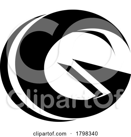 Black Round Layered Letter G Icon by cidepix