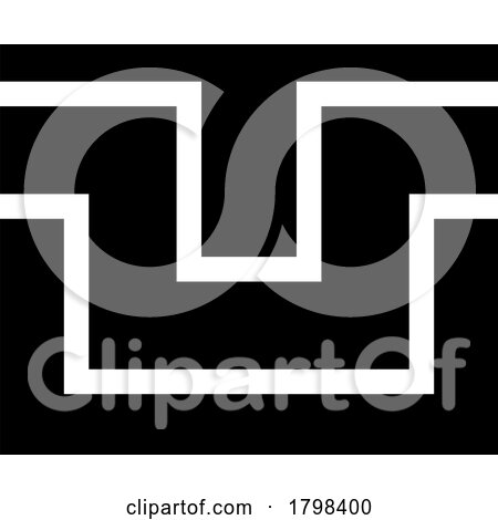 Black Rectangle Shaped Letter U Icon by cidepix