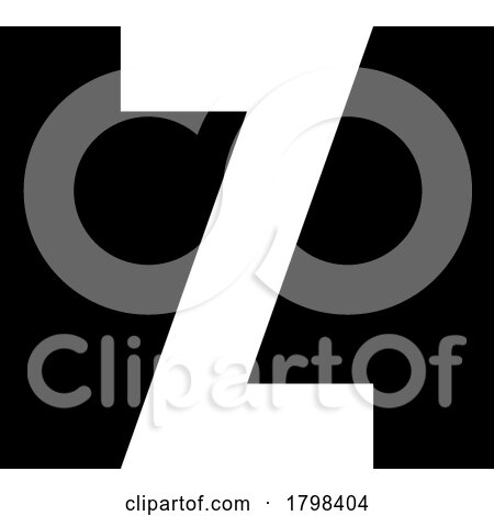 Black Rectangle Shaped Letter Z Icon by cidepix
