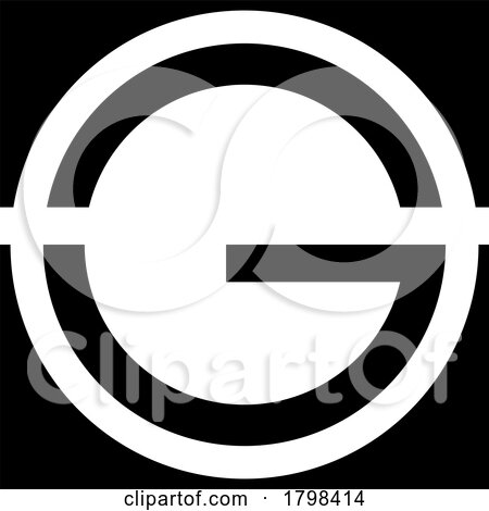 Black Round and Square Letter G Icon by cidepix