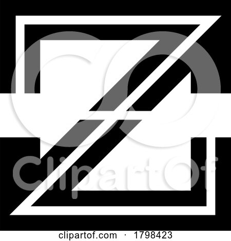 Black Striped Shaped Letter Z Icon by cidepix
