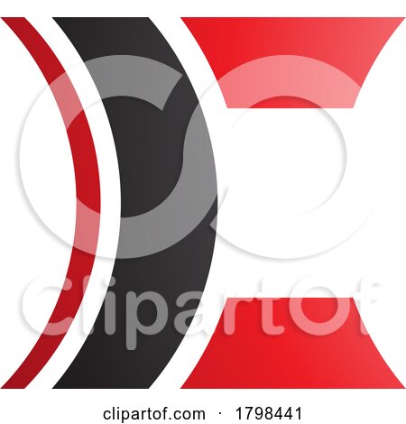 Black and Red Lens Shaped Letter C Icon by cidepix