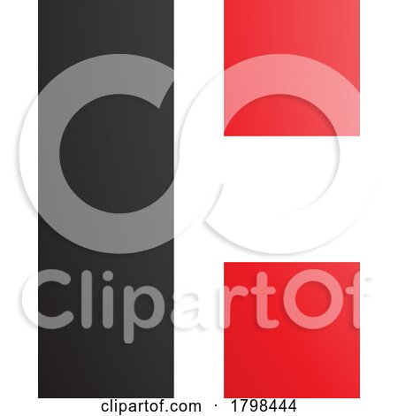 Black and Red Rectangular Letter C Icon by cidepix