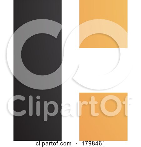 Black and Orange Rectangular Letter C Icon by cidepix