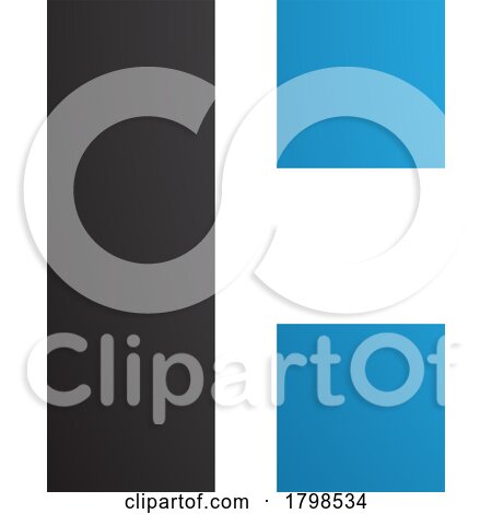 Black and Blue Rectangular Letter C Icon by cidepix