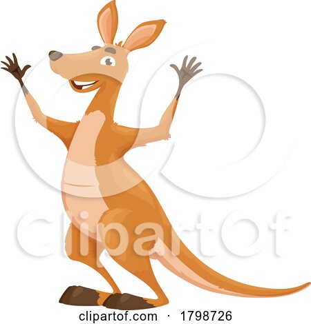Happy Kangaroo by Vector Tradition SM