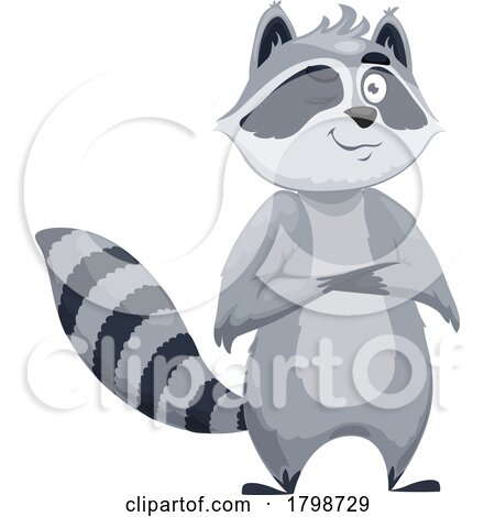 Winking Raccoon by Vector Tradition SM