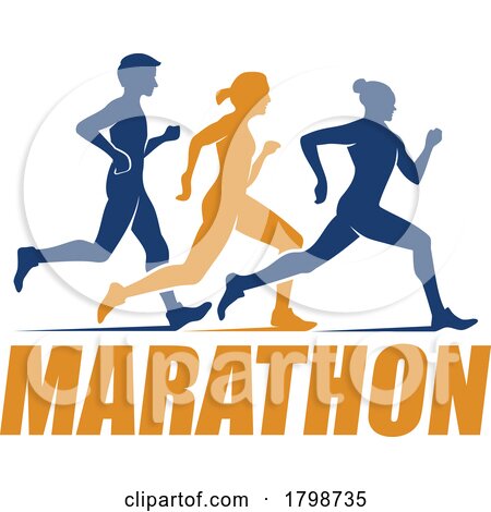 Marathon Runners by Vector Tradition SM