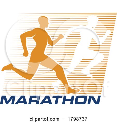 Marathon Runner by Vector Tradition SM