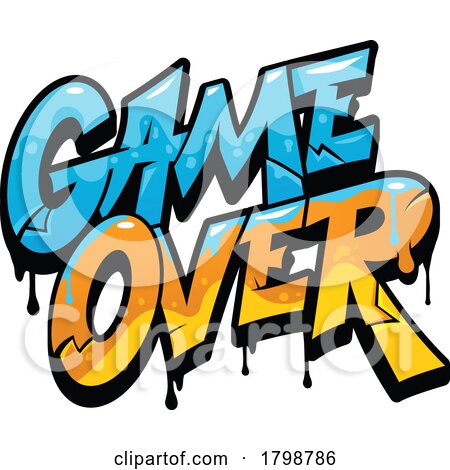 Graffiti Styled Game over by Vector Tradition SM