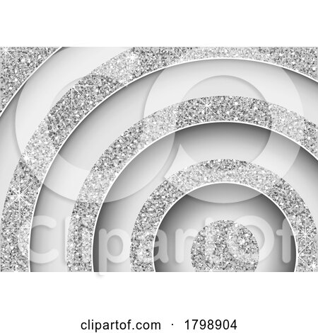 Background of Silver Grainy Curves by dero