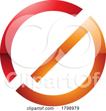 Red and Orange Thin Round Glossy Letter G Icon by cidepix