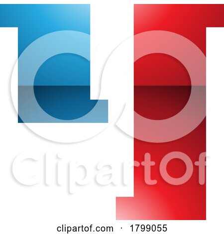 Red and Blue Glossy Stamp Shaped Letter Y Icon by cidepix