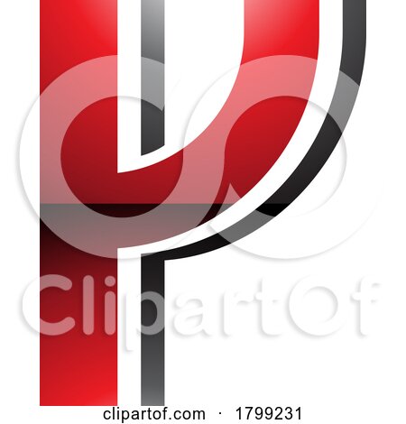 Red and Black Glossy Striped Shaped Letter Y Icon by cidepix