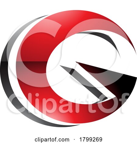Red and Black Round Layered Glossy Letter G Icon by cidepix