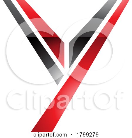 Red and Black Glossy Uppercase Letter Y Icon by cidepix