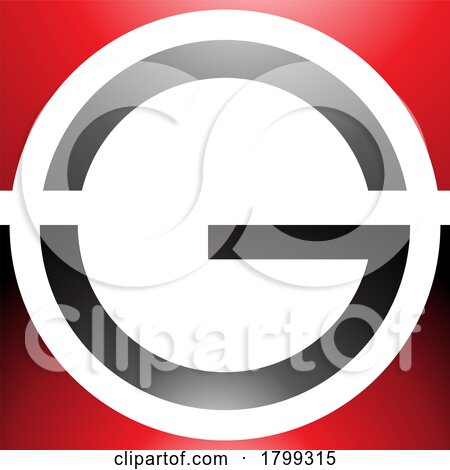 Red and Black Glossy Round and Square Letter G Icon by cidepix