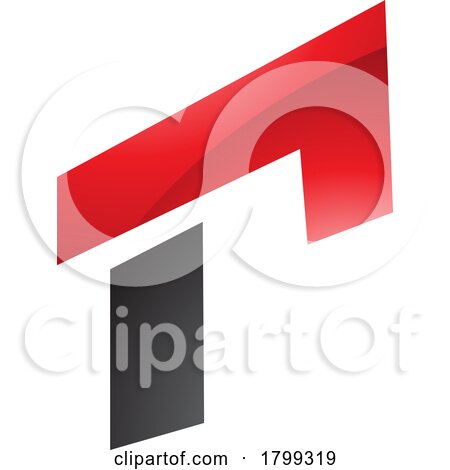 Red and Black Glossy Rectangular Letter R Icon by cidepix