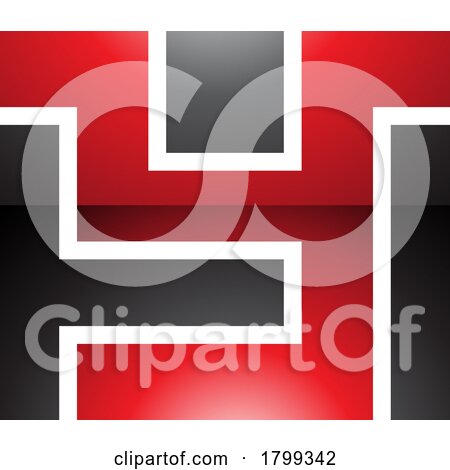 Red and Black Glossy Rectangle Shaped Letter Y Icon by cidepix