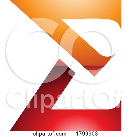 Orange and Red Sharp Glossy Elegant Letter E Icon by cidepix