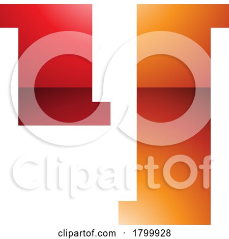 Orange and Red Glossy Stamp Shaped Letter Y Icon by cidepix