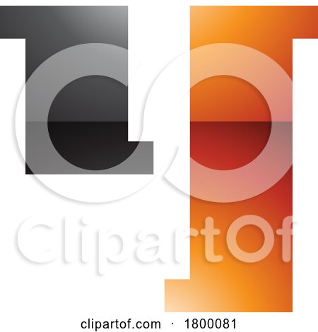 Orange and Black Glossy Stamp Shaped Letter Y Icon by cidepix