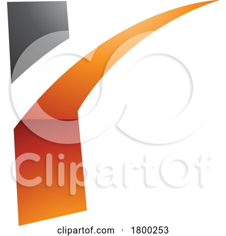 Orange and Black Glossy Spiky Shaped Letter R Icon by cidepix