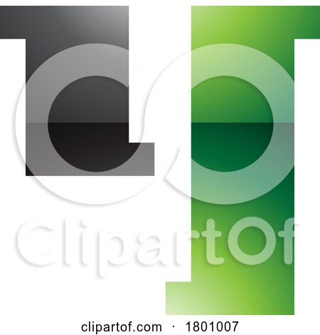 Green and Black Glossy Stamp Shaped Letter Y Icon by cidepix